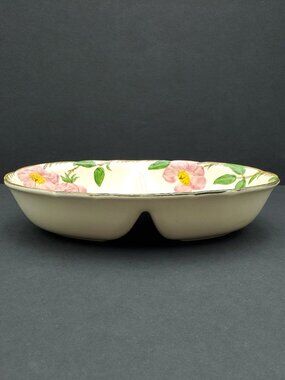 Franciscan Desert Rose Divided Serving Bowl Vegetable Bowl